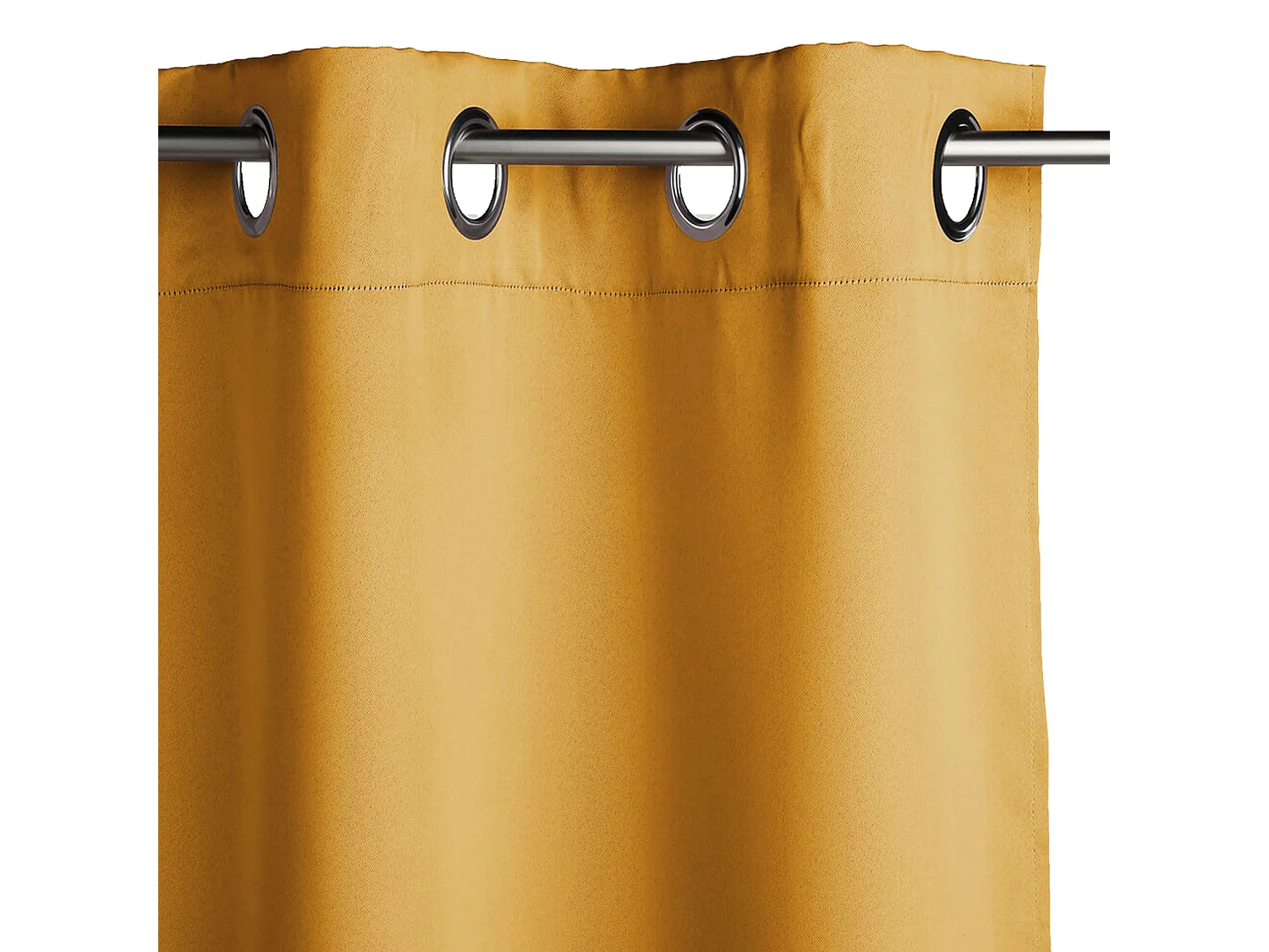 WELL HOME - Rideau occultant en velours ocre 140 x 260