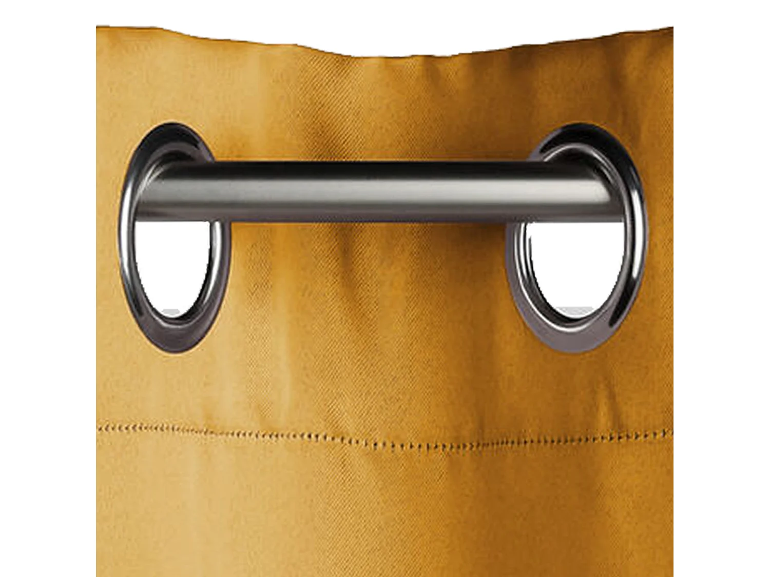 WELL HOME - Rideau occultant en velours ocre 140 x 260