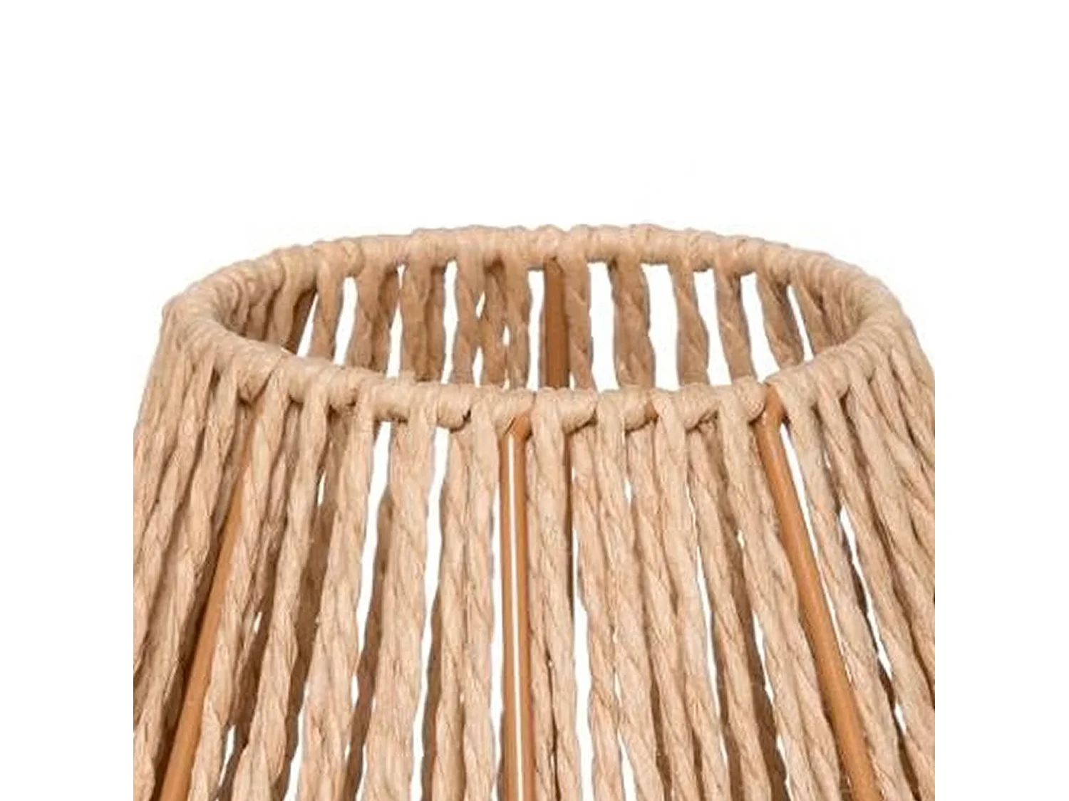 WELL HOME - Lampe de table 'Aissa Nature' structure métal H.32