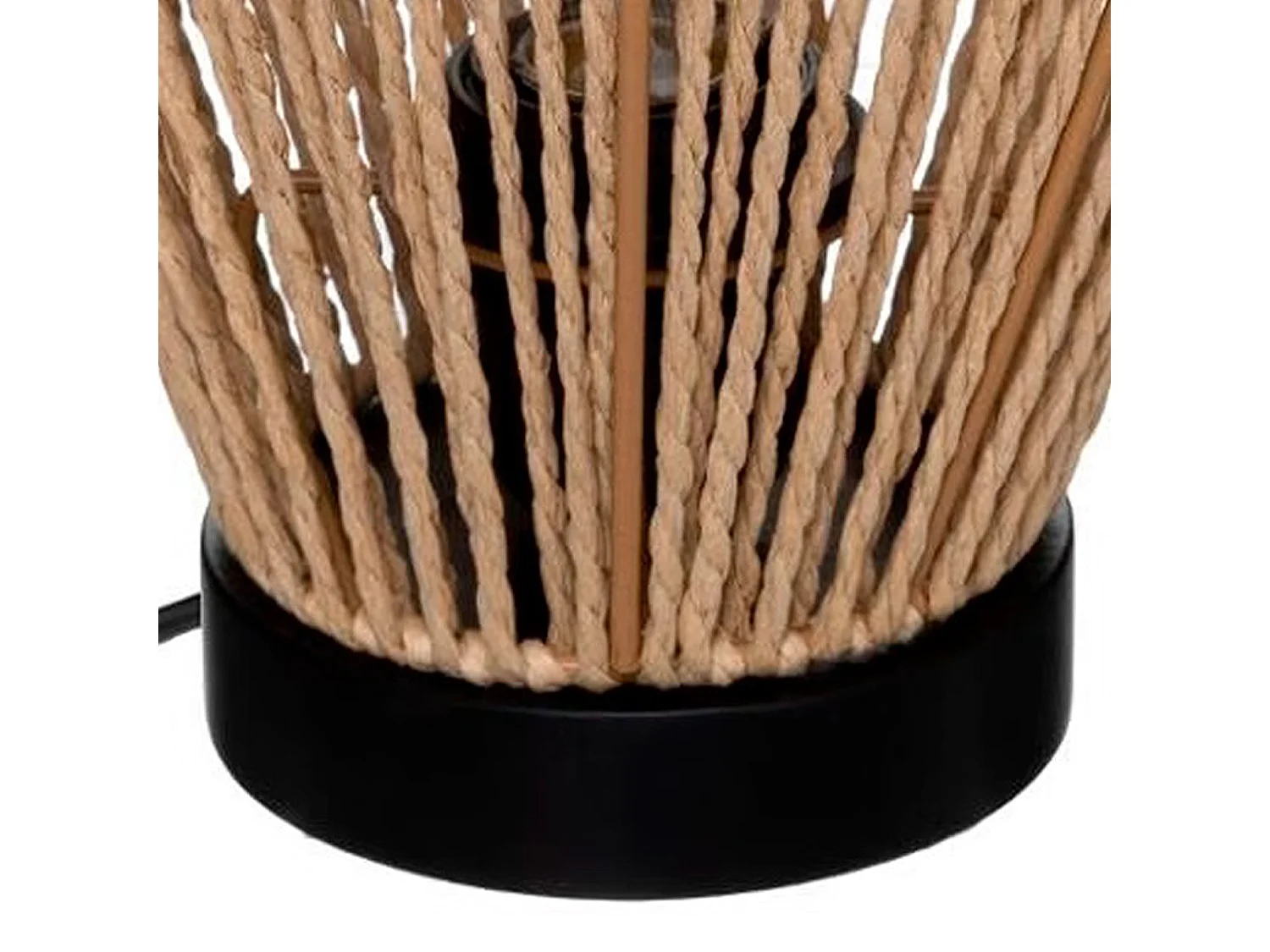 WELL HOME - Lampe de table 'Aissa Nature' structure métal H.32