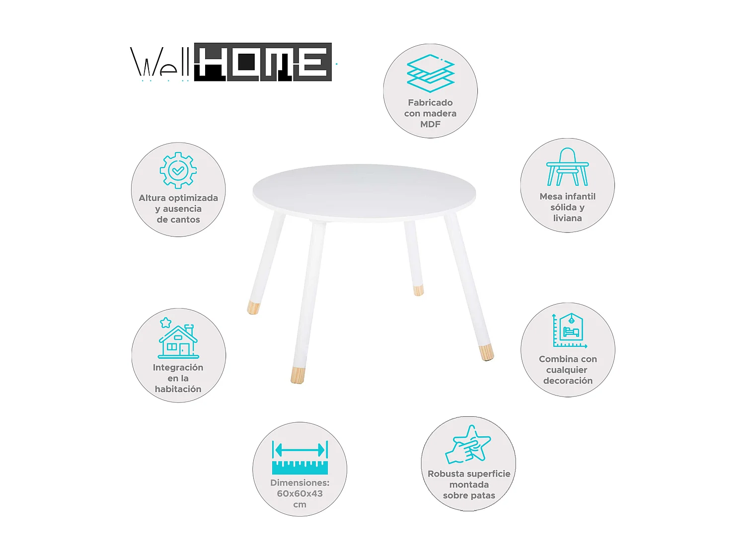 WELL HOME - Tableau blanc "douceur"