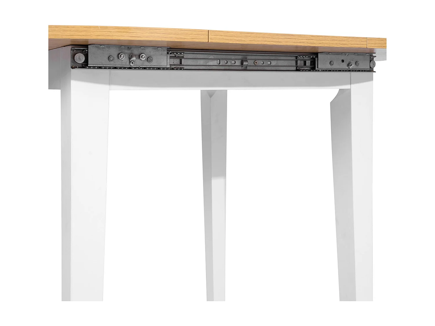 Table extensible circulaire en hêtre blanc Well Home 90-120 cm