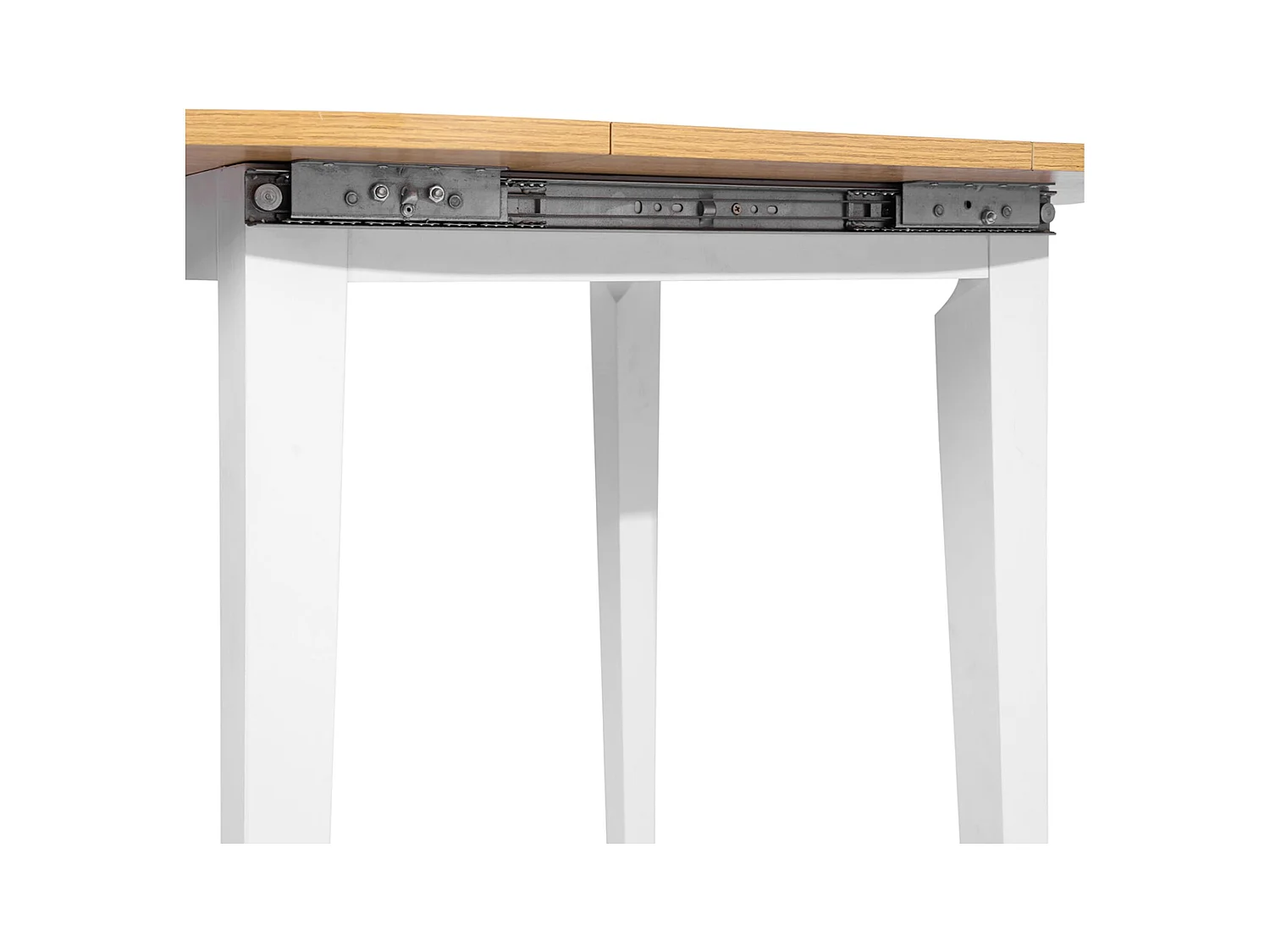 Table extensible circulaire en hêtre blanc Well Home 90-120 cm