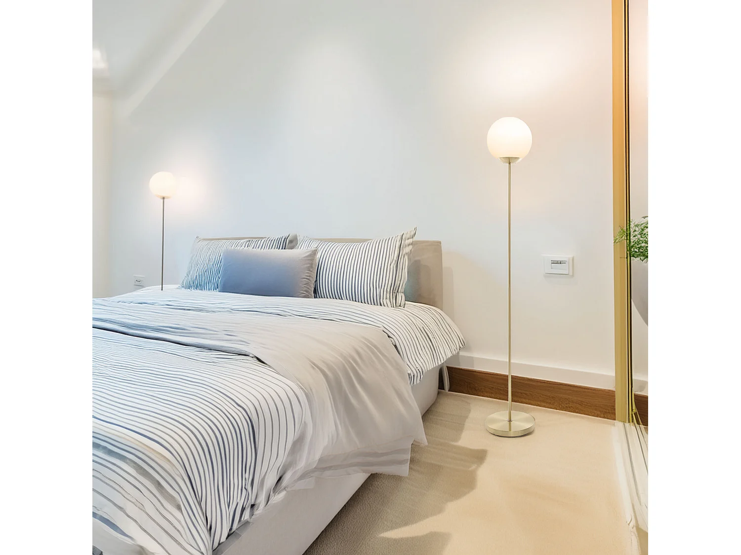 WELL HOME - Lampadaire Boule Dris H. 134 cm