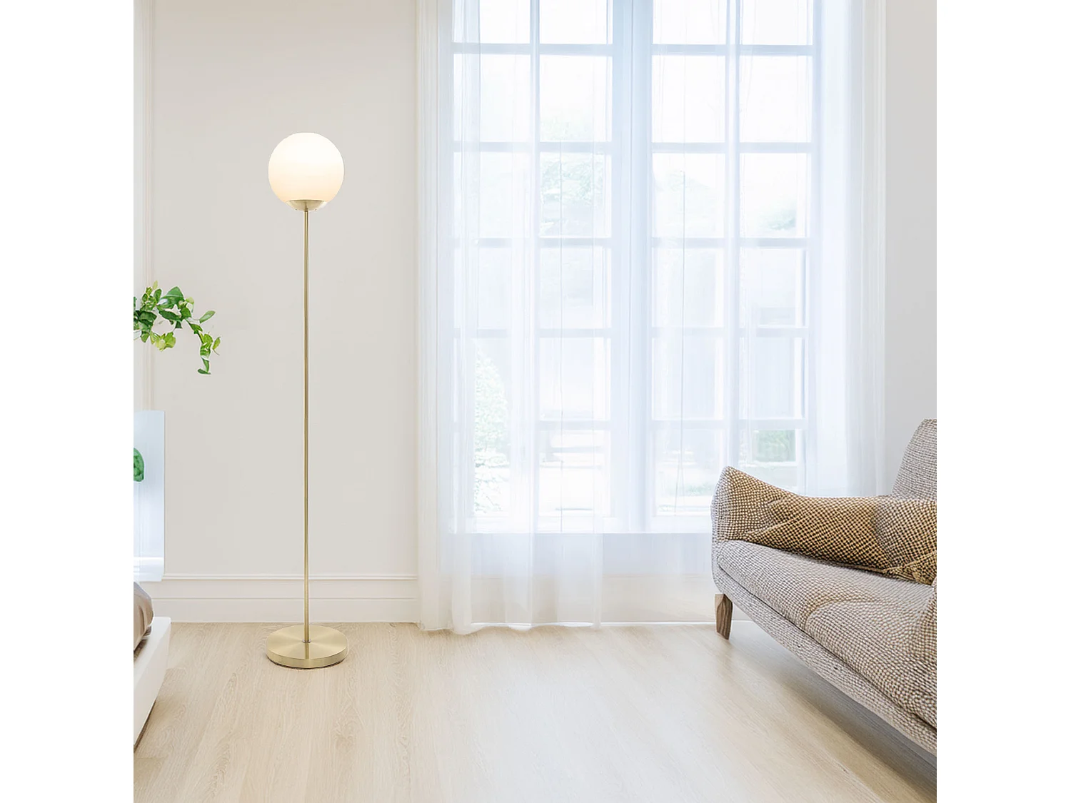 WELL HOME - Lampadaire Boule Dris H. 134 cm