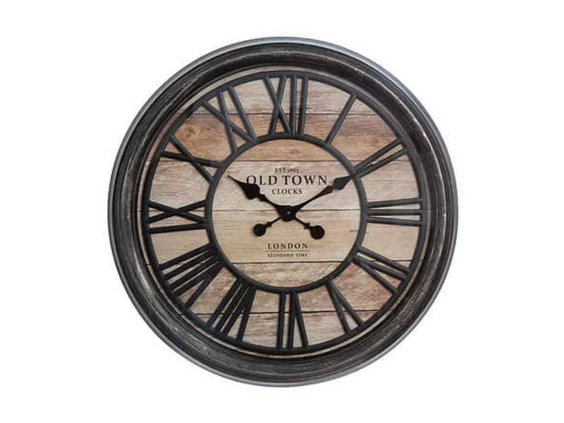 WELL HOME - Horloge décorative en relief en plastique Ø49x5cm