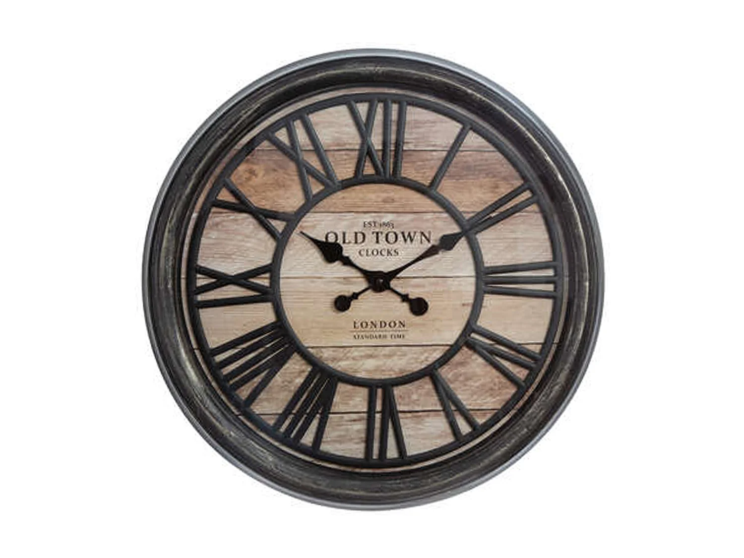 WELL HOME - Horloge décorative en relief en plastique Ø49x5cm