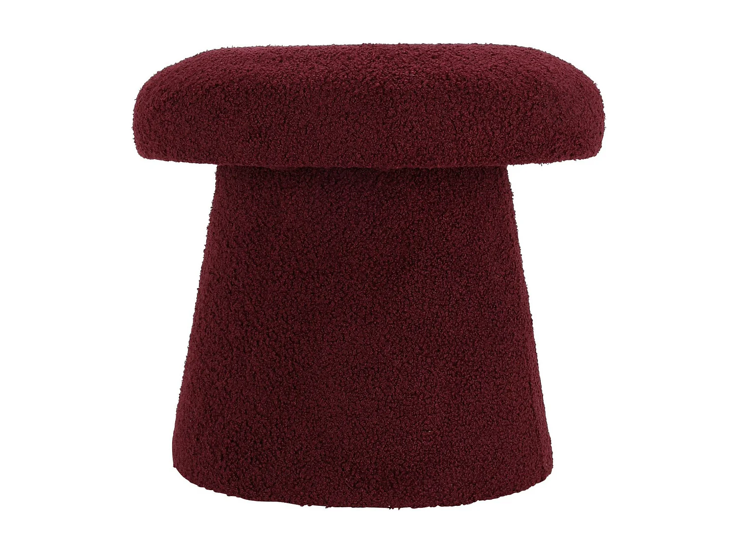Tabouret champignon bordeaux 'Teddy' Well Home Ø43x38cm
