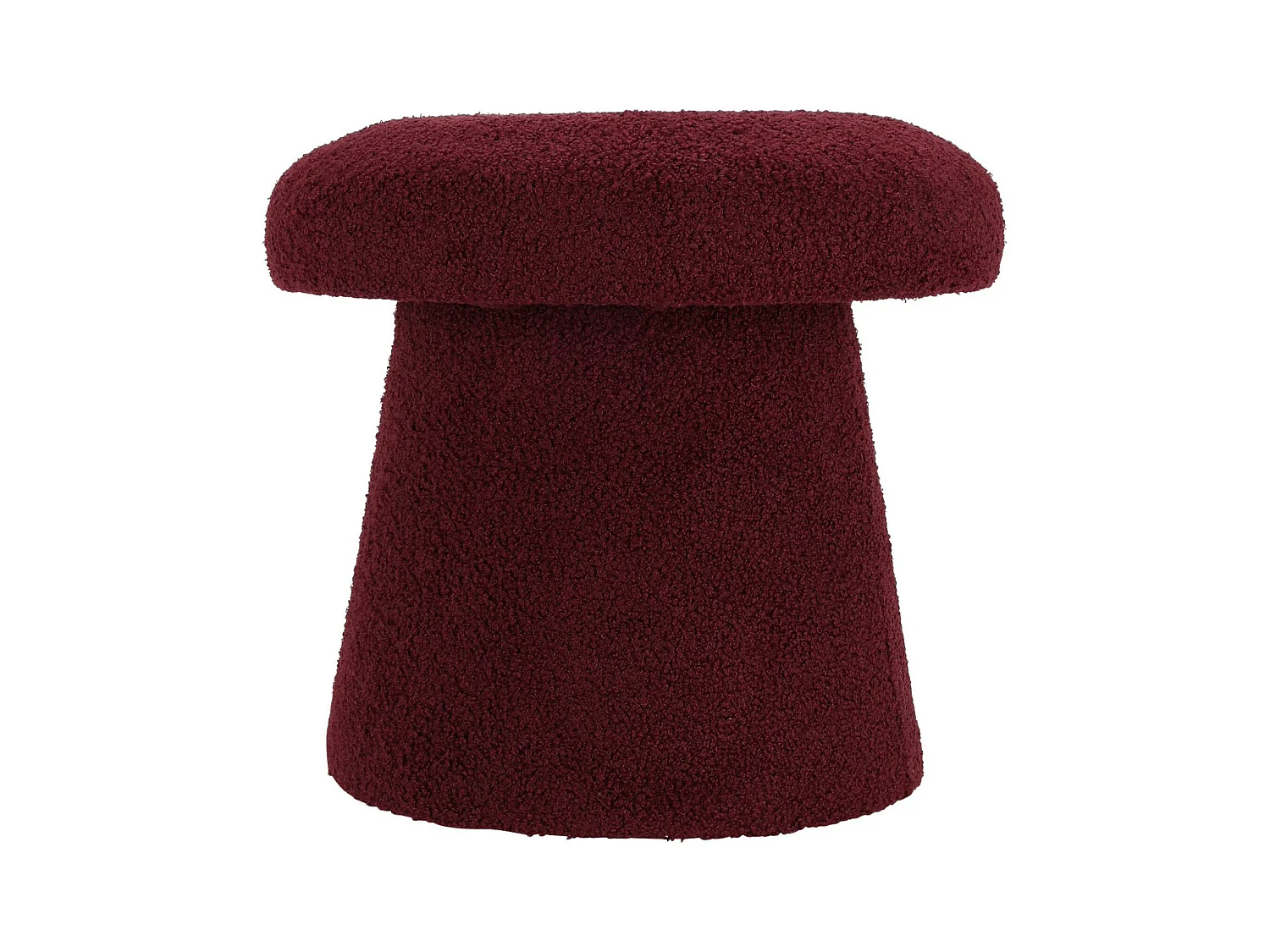 Tabouret champignon bordeaux 'Teddy' Well Home Ø43x38cm