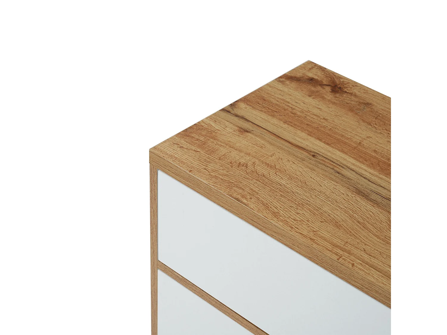 Abbazzinamento TV a 5 o 8 nicchia, piedi in legno massiccio, 175x37x51 cm, bianco e naturale