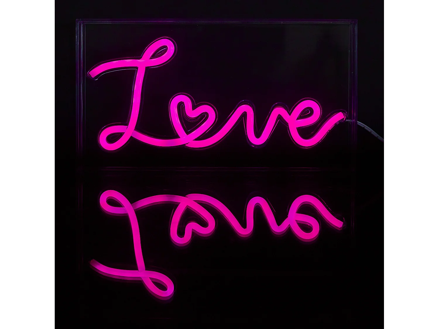 Lampe Acrylique Led Love Rose