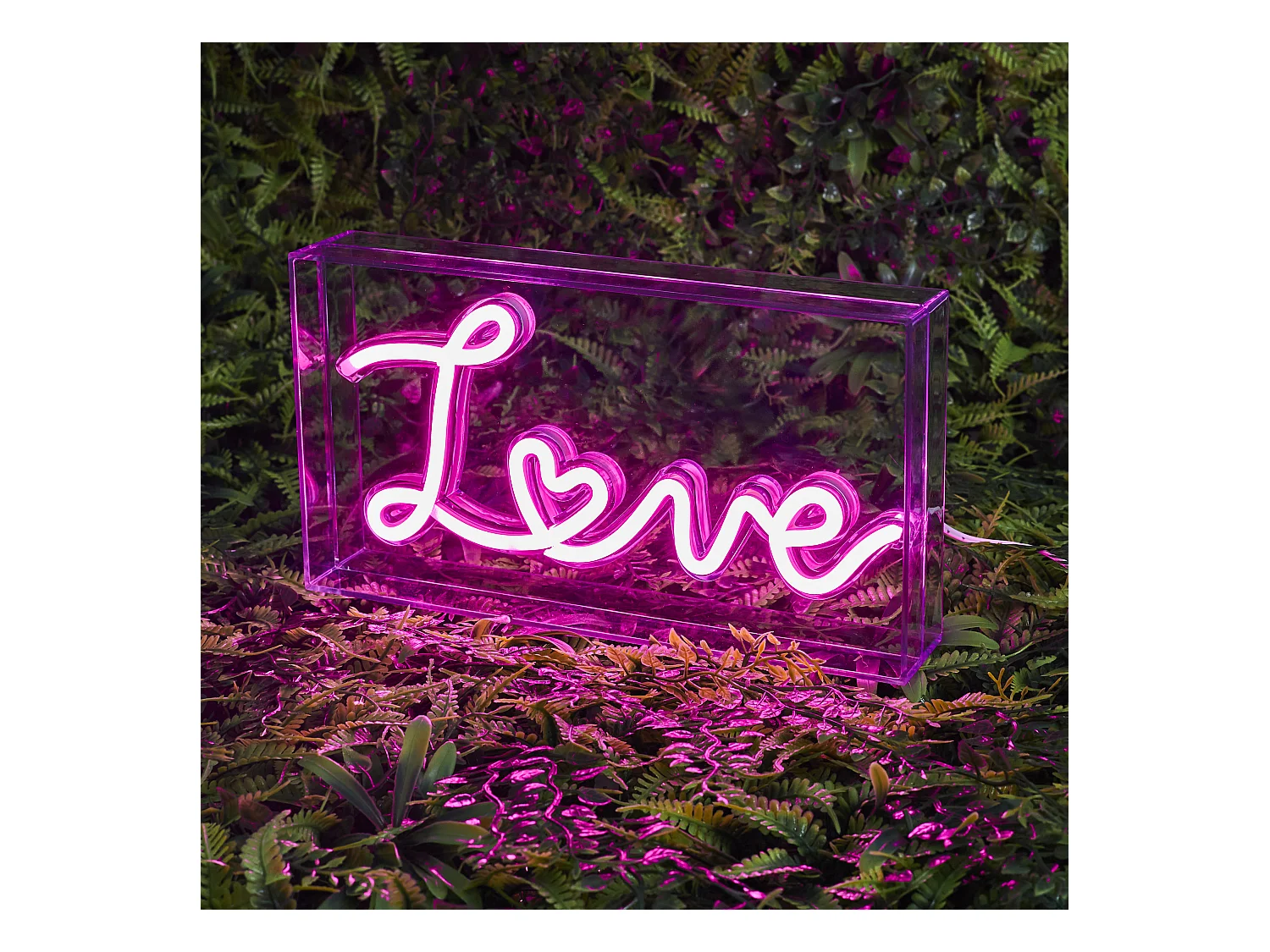Lampe Acrylique Led Love Rose