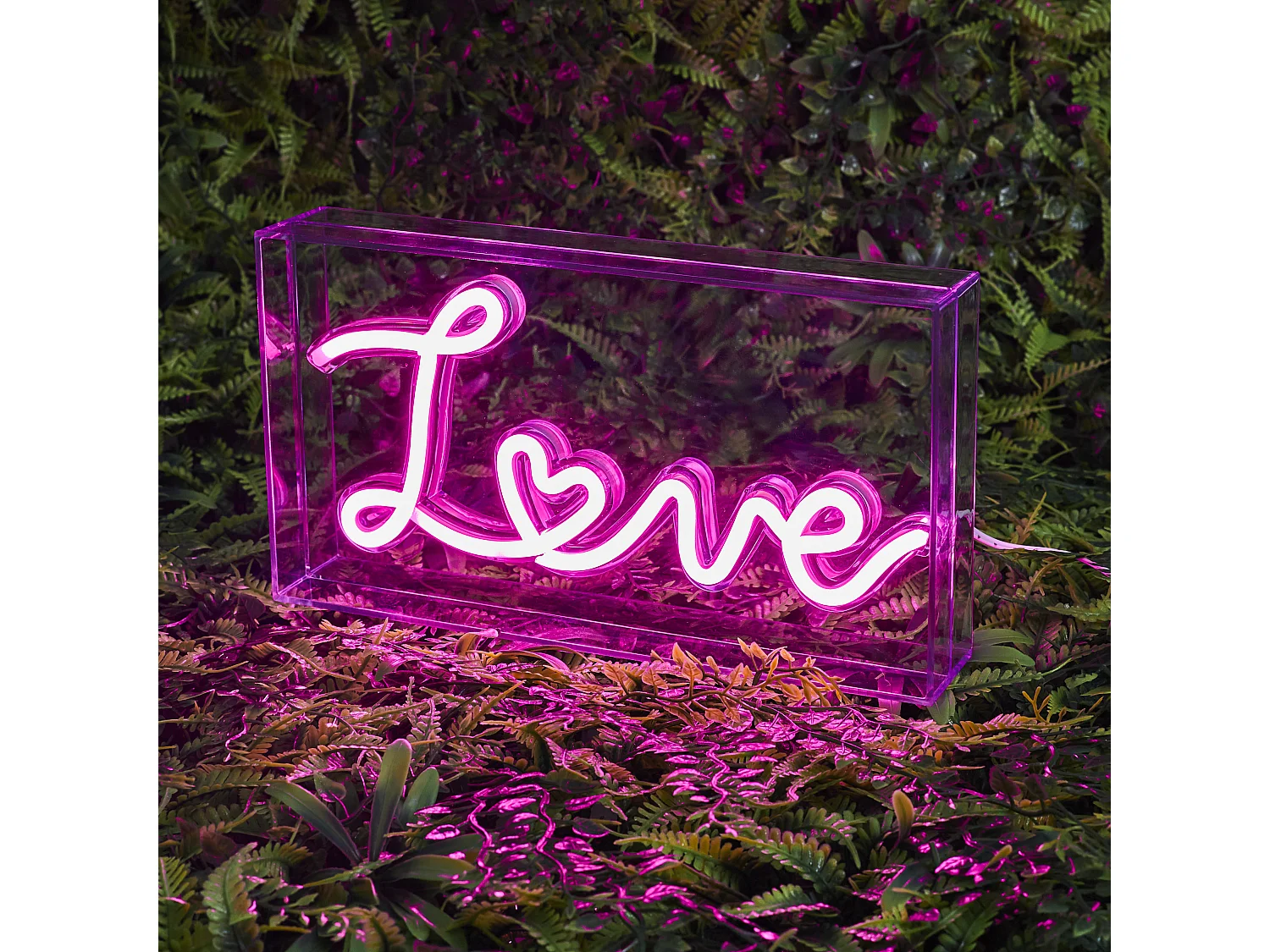 Lampe Acrylique Led Love Rose