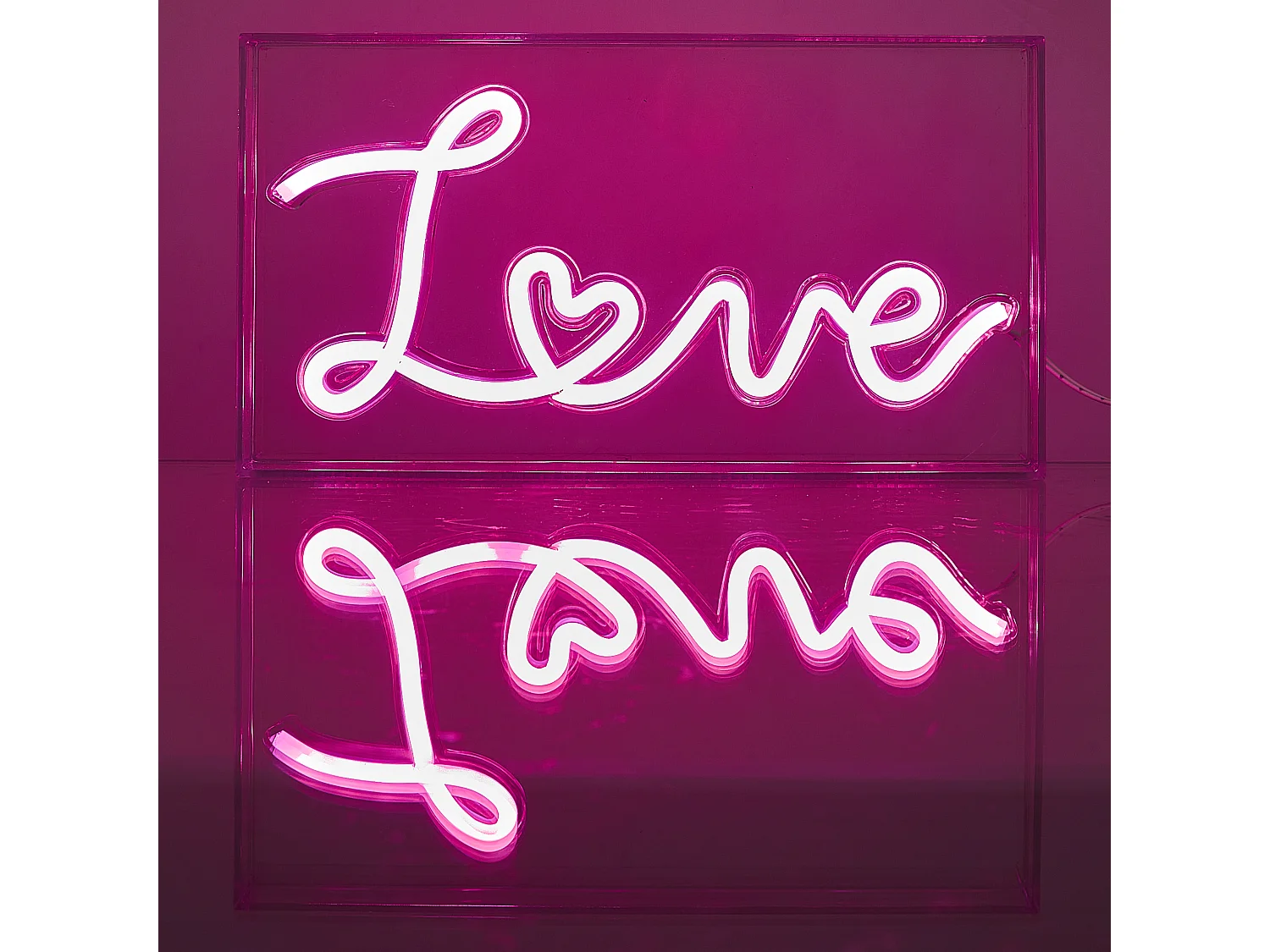 Lampe Acrylique Led Love Rose