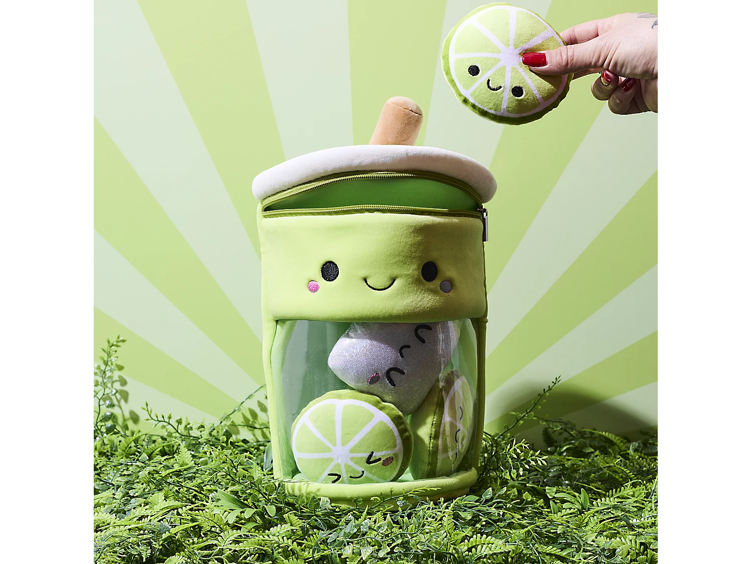 Peluche Bubble Tea Kawaii Citron Vert