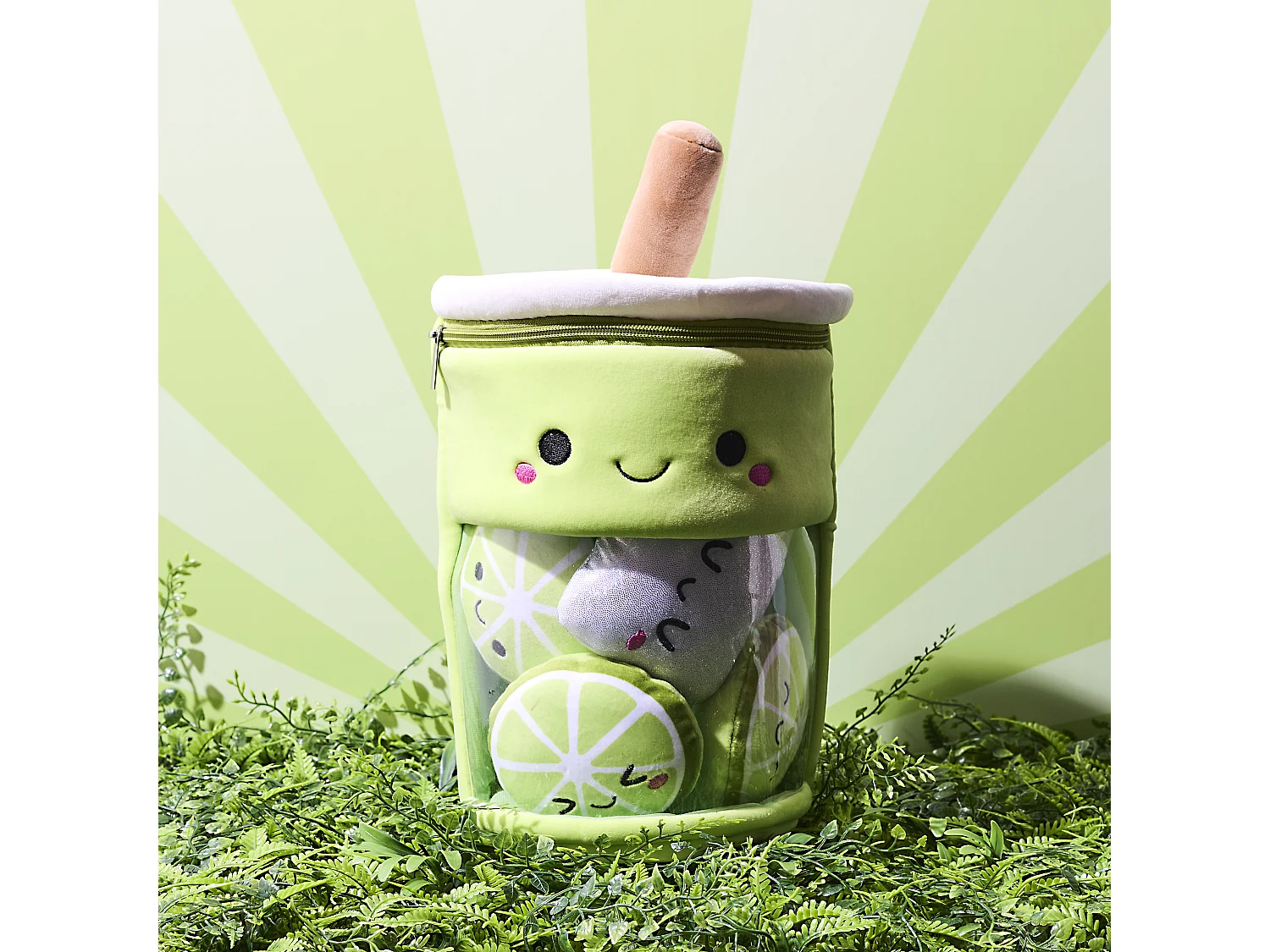 Peluche Bubble Tea Kawaii Citron Vert