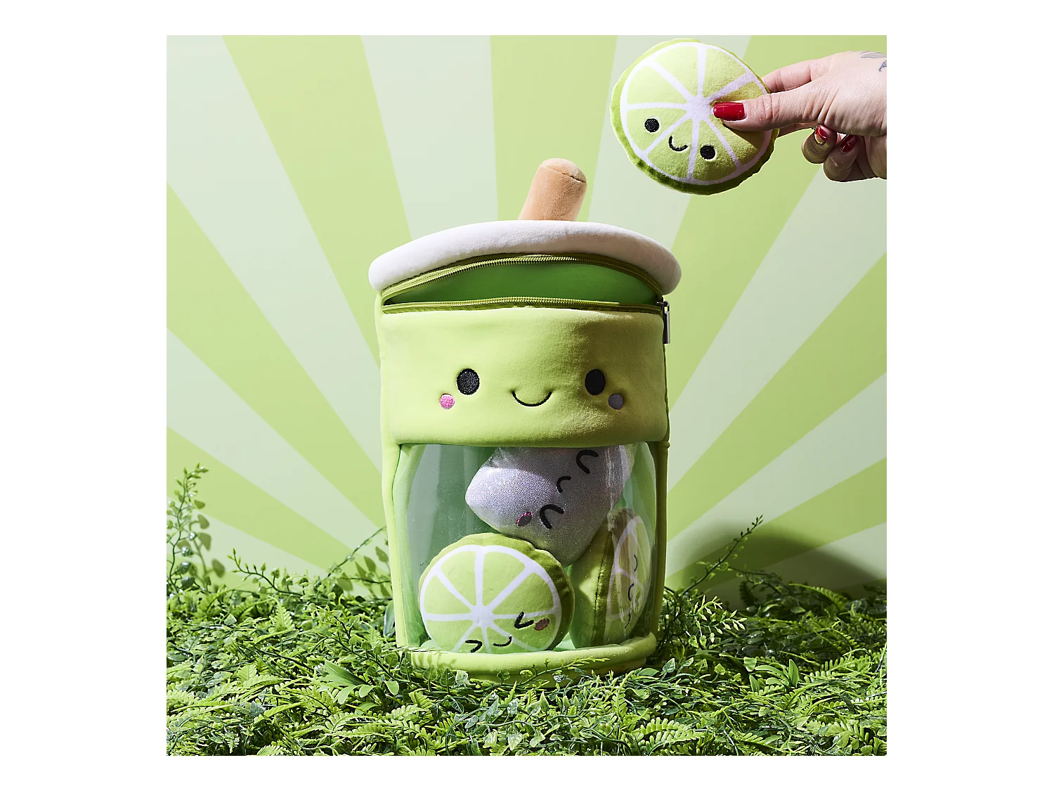 Peluche Bubble Tea Kawaii Citron Vert