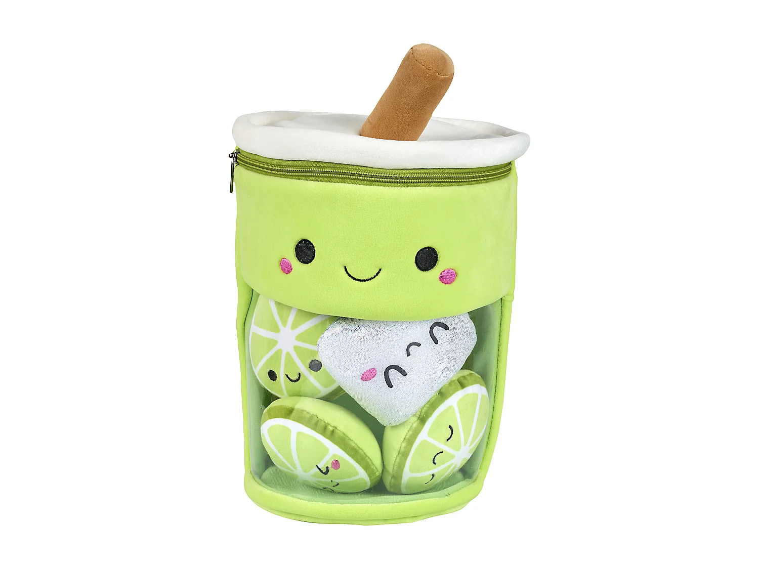 Peluche Bubble Tea Kawaii Citron Vert