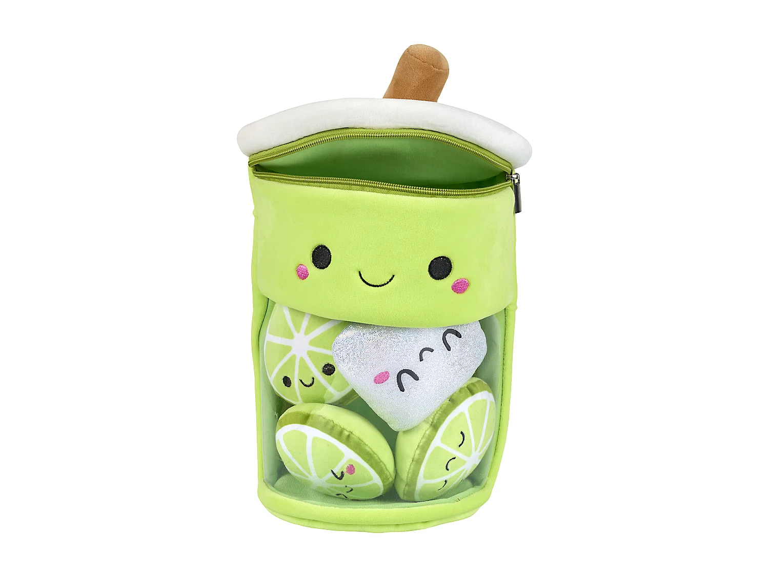 Peluche Bubble Tea Kawaii Citron Vert