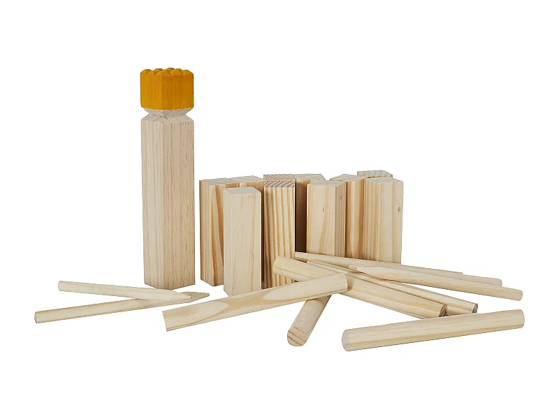 Jeu Du Kubb Jeu Traditionnel Scandinave Marron