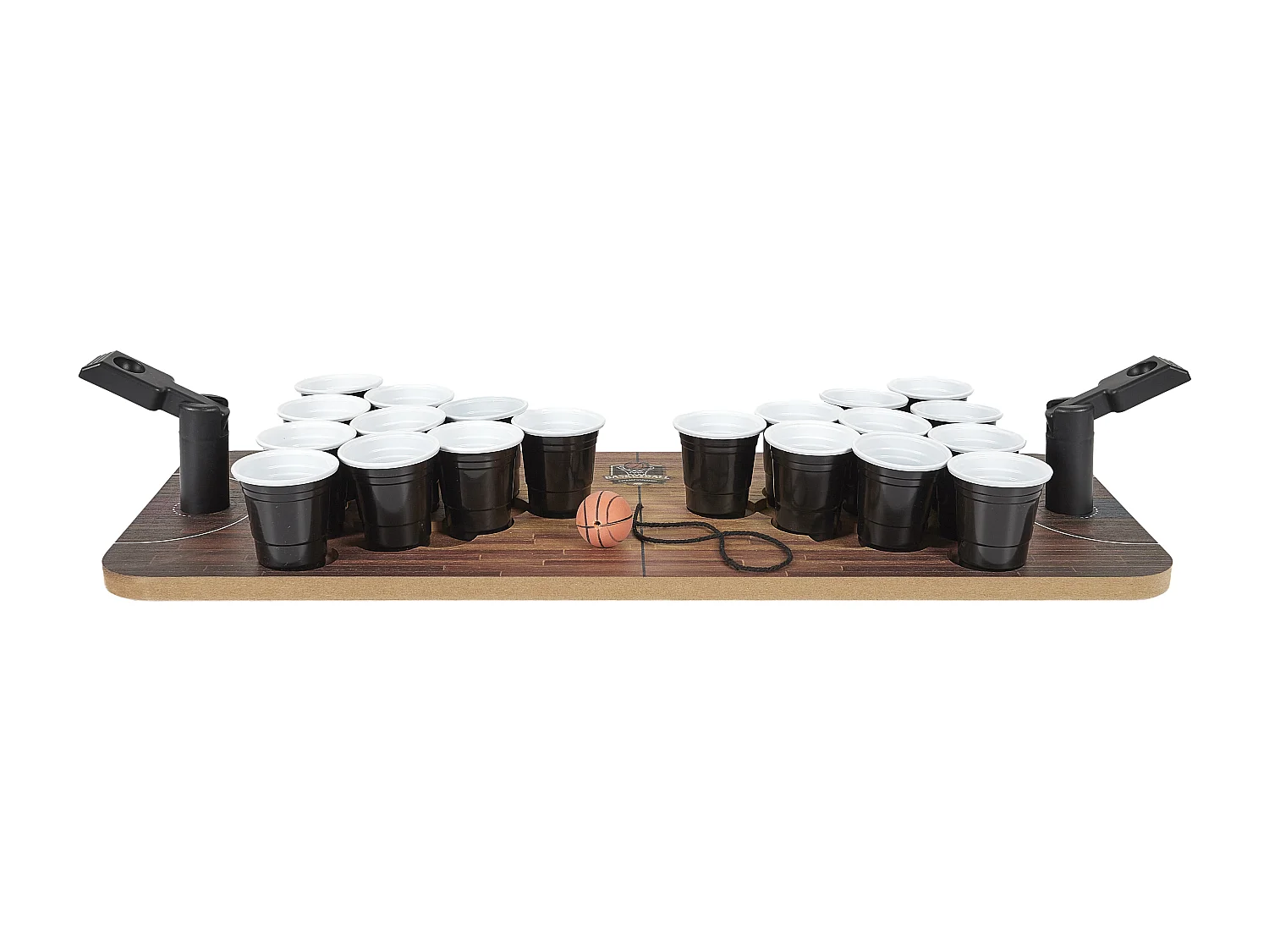 Jeu A Boire Beer Pong Catapulte Noir, Blanc, Marron