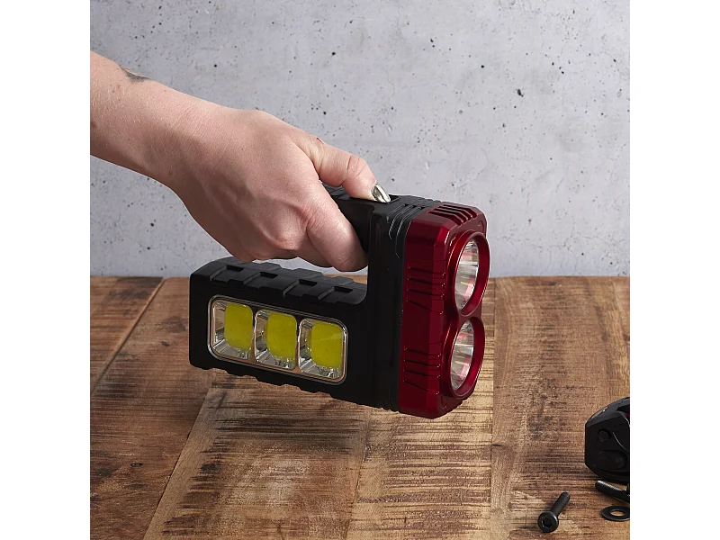 Luminaire Cob Utilitaire Solaire Noir