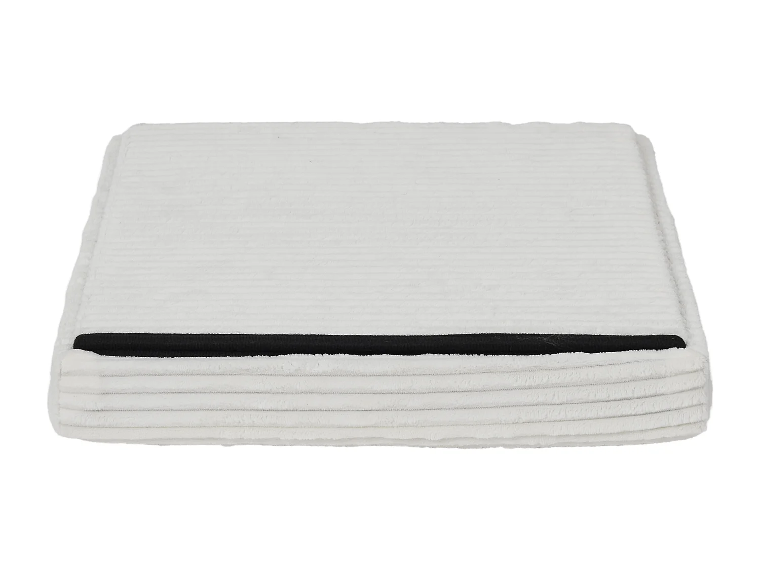 Coffre Pouf Pliable Cotele Scott Beige Beige