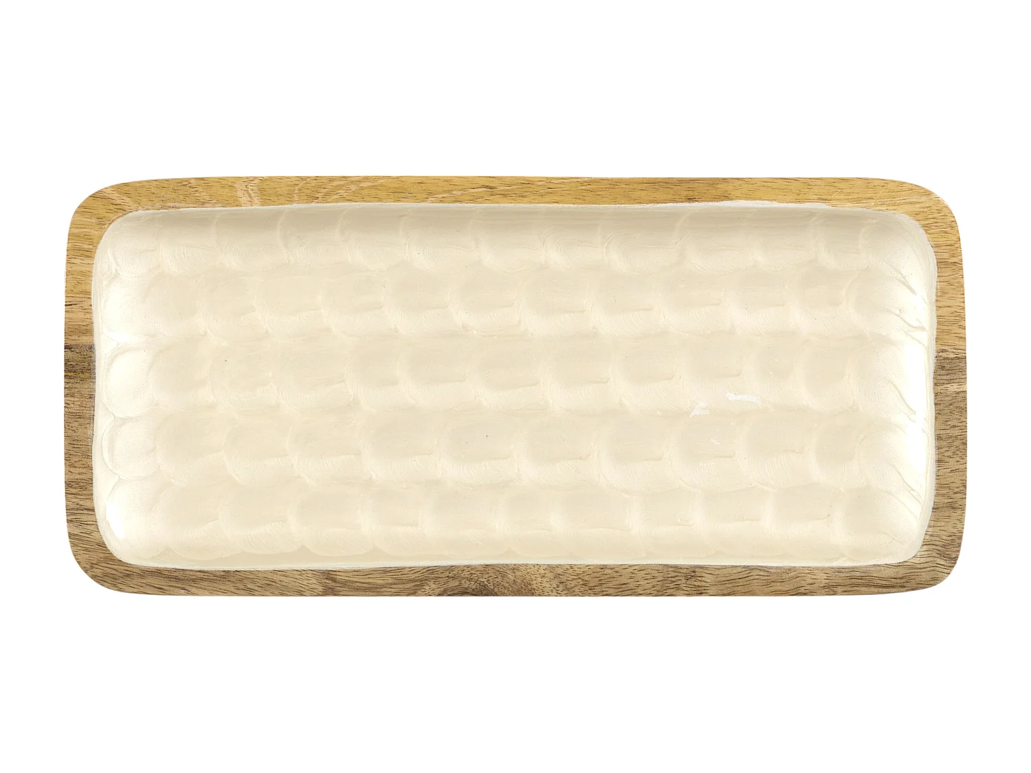 Plat De Presentation Manguier Nerina 30cm Marron, Beige