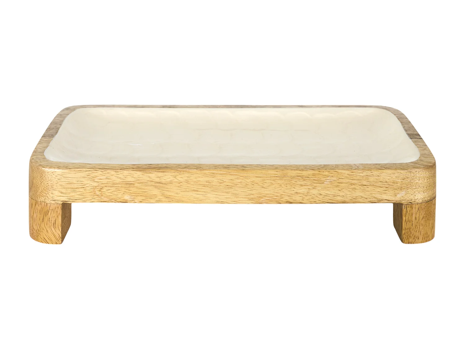 Plat De Presentation Manguier Nerina 30cm Marron, Beige