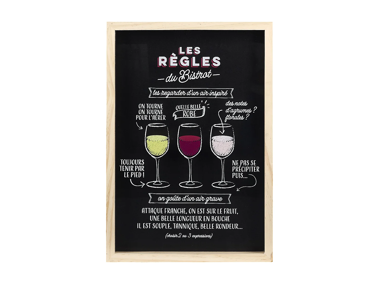 Cadre Bouchon De Liege Bistrot Noir