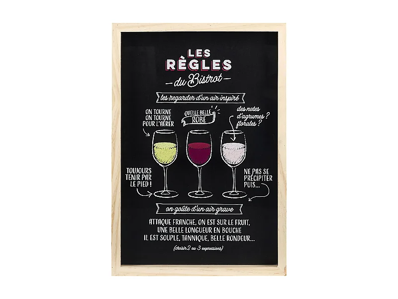 Cadre Bouchon De Liege Bistrot Noir