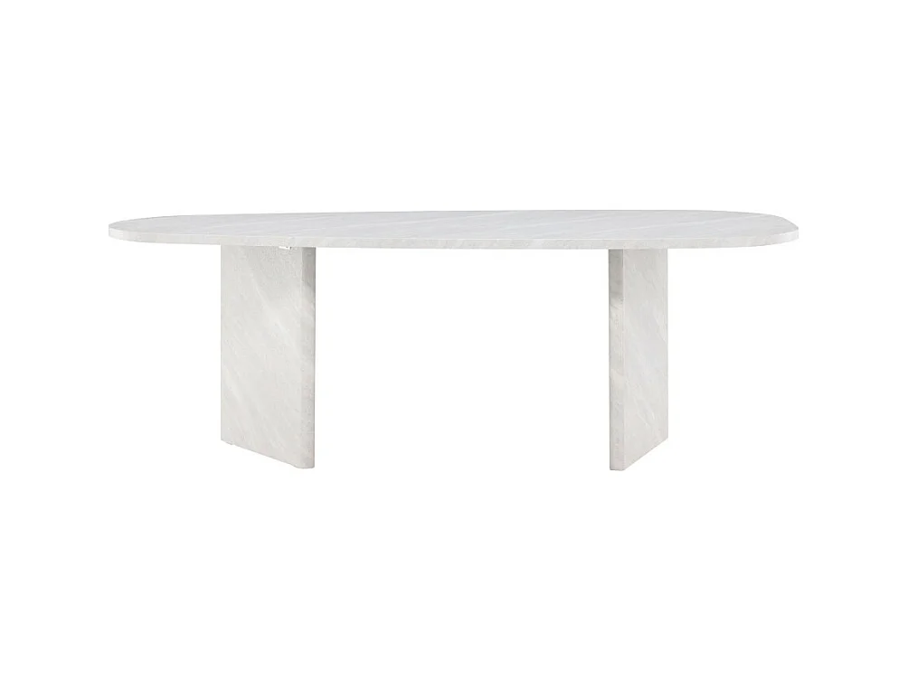 Table à Manger Design "Grönvik" 220cm Blanc