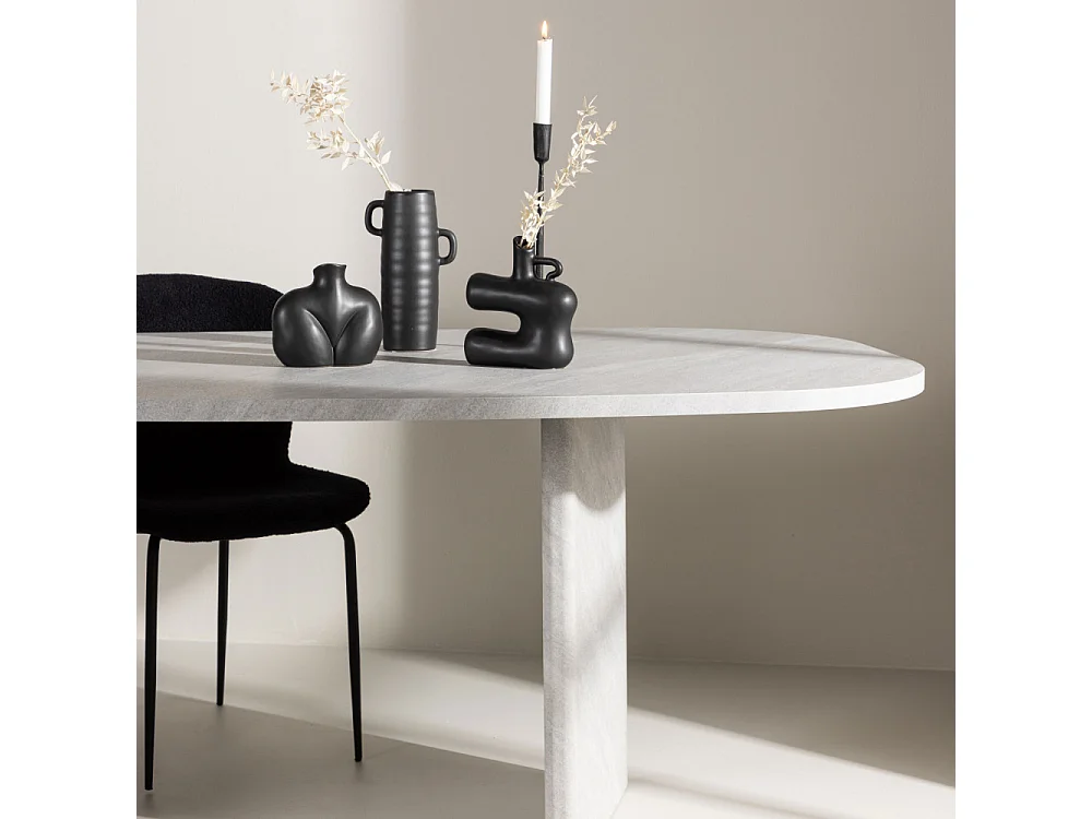 Table à Manger Design "Grönvik" 220cm Blanc