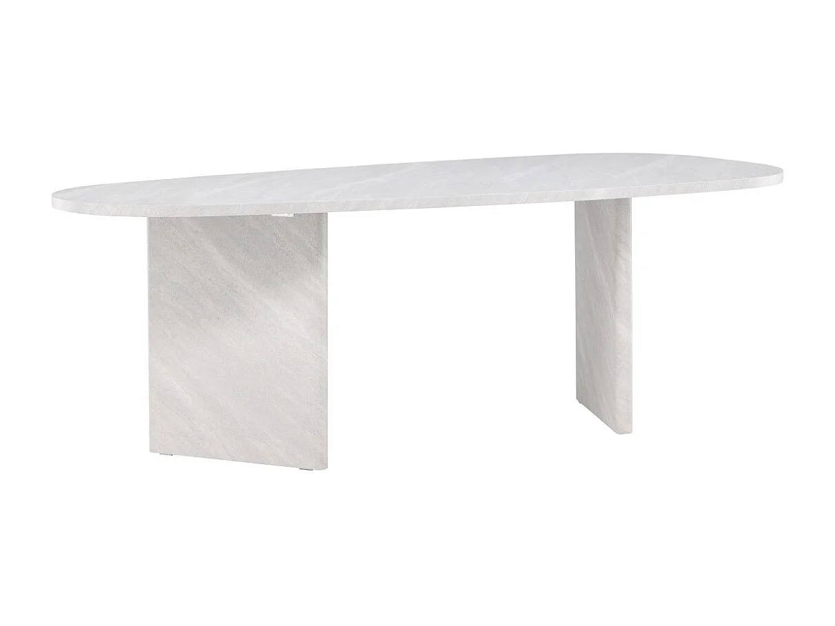 Table à Manger Design "Grönvik" 220cm Blanc