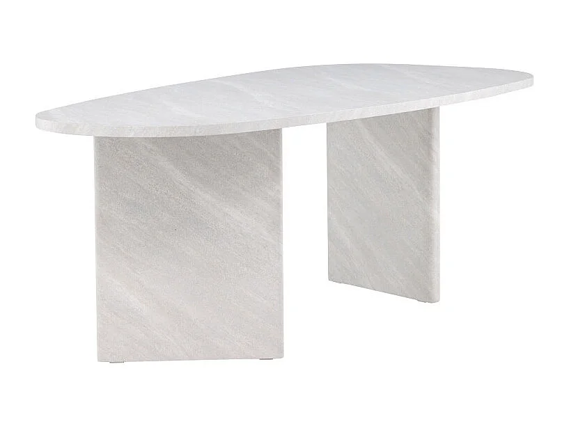 Table à Manger Design "Grönvik" 220cm Blanc