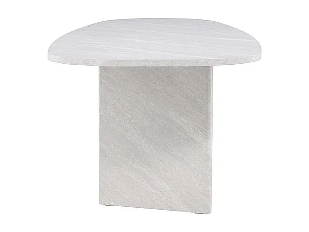 Grönvik table de salle à manger ovale 100x220 cm blanc.