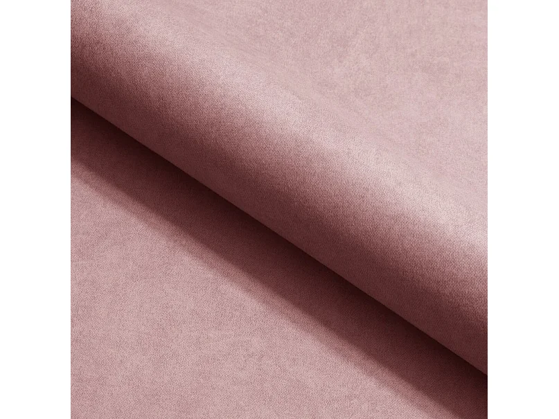 Hoekbank PABLO 279x201 cm, opbergbox, bedfunctie, verstelbare hoofdsteunen, metalen pootjes, CLOUD stof, linker opstelling, roze