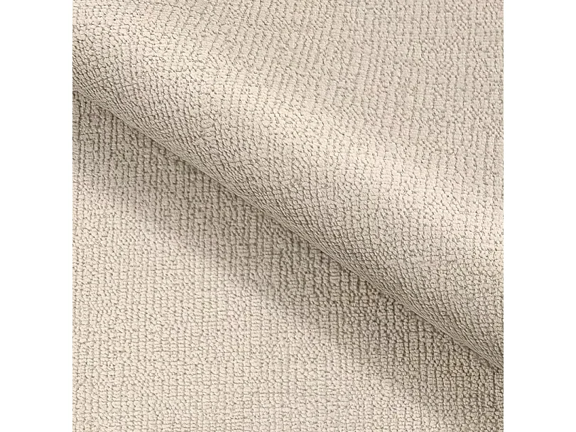 BOHO Sofa - Uitschuifbare bank met slaapoppervlak 140x200 cm, houten poten, opbergruimte, PUR-stof, 244x92x102 cm ZAND