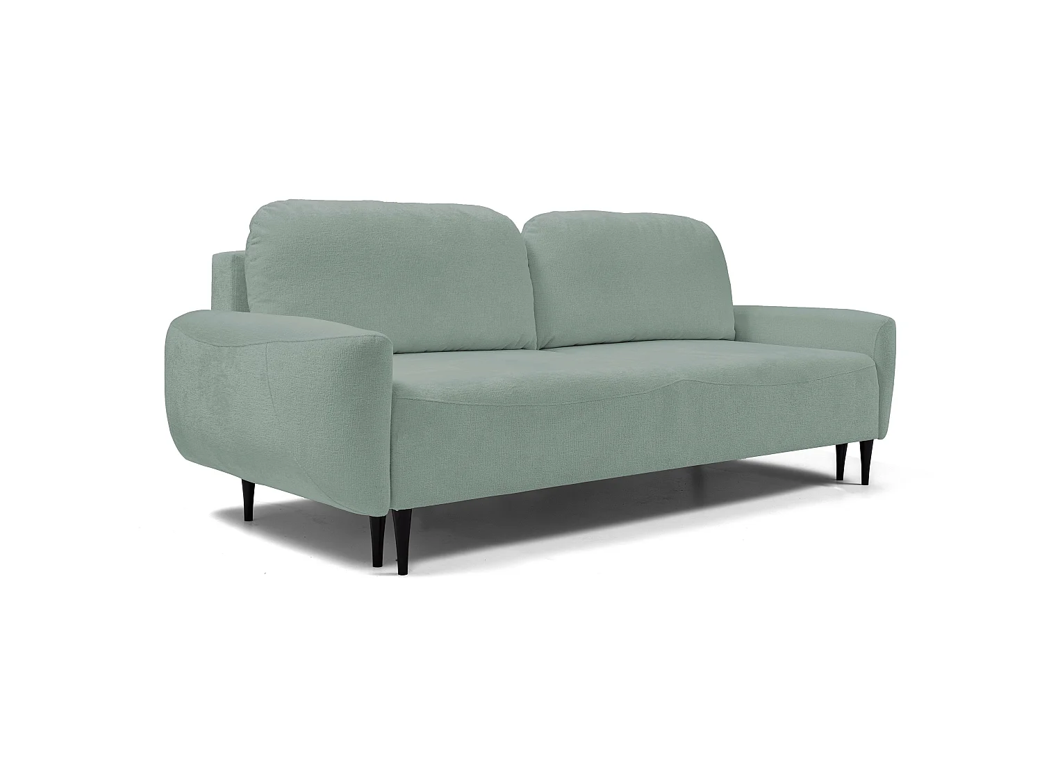 Sofa BOHO - Schlafsofa 140x200cm, Holzfüße, Bettzeugaufbewahrung, PUR-Schaumstoffpolsterung, 244x92x102cm MÜNZE