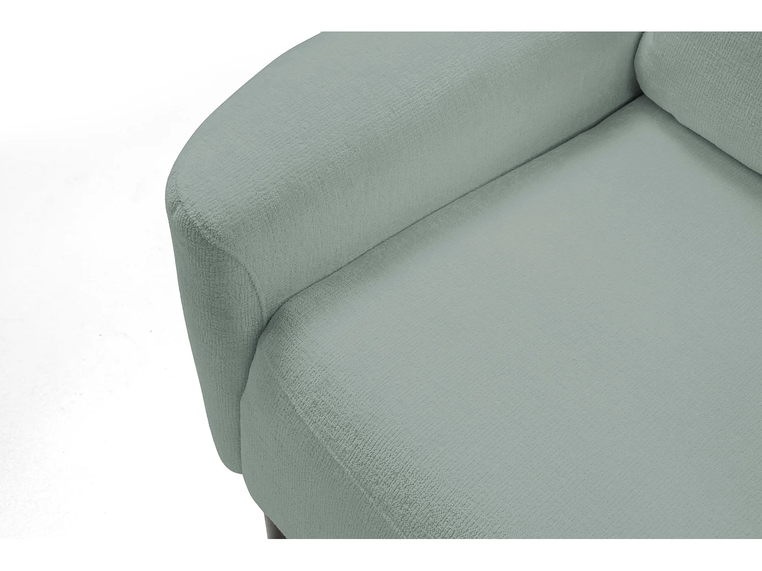 BOHO Sofa - Uitschuifbare bank met slaapoppervlak 140x200 cm, houten poten, opbergruimte, PUR-stof, 244x92x102 cm MUNT