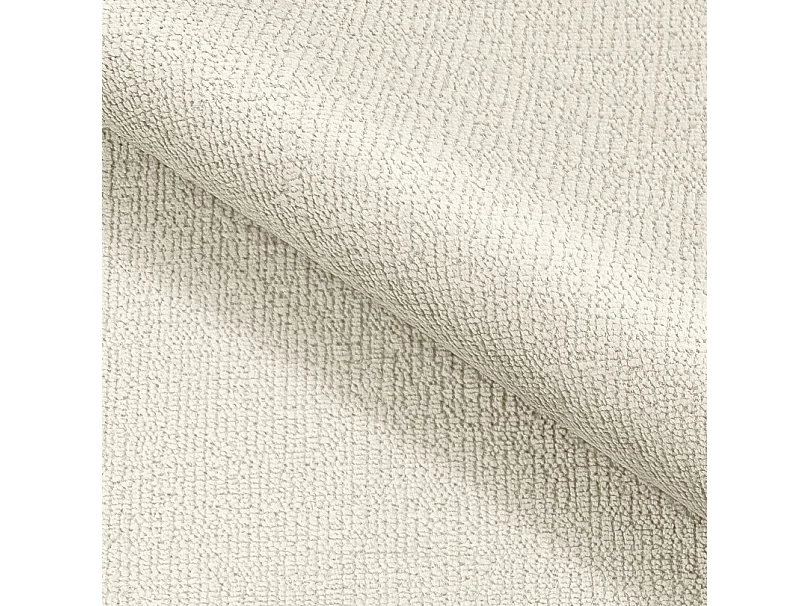 BOHO Sofa - Uitschuifbare bank met slaapoppervlak 140x200 cm, houten poten, opbergruimte, PUR-stof, 244x92x102 cm CRÈME