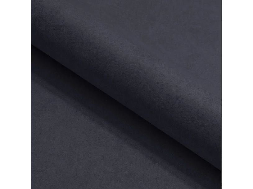 Ecksofa PABLO 279x201 cm, Bettkasten, Schlaffunktion, verstellbare Kopfstützen, Metallfüße, Stoff CLOUD, gerade Anordnung, schwarz