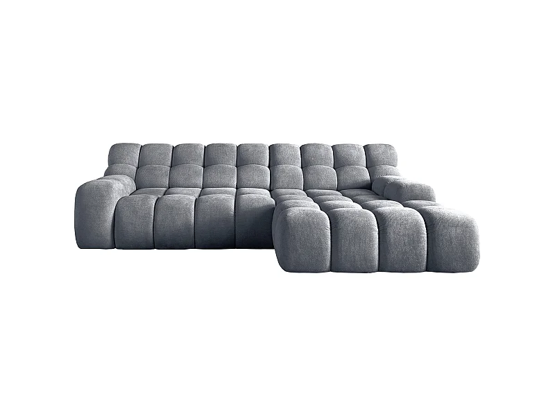 Ecksofa CAMPILE mit modernem Design, 297x180 cm, hohe Funktionalität, Komfortable Sitzfläche, Farbe Grau, Rechts