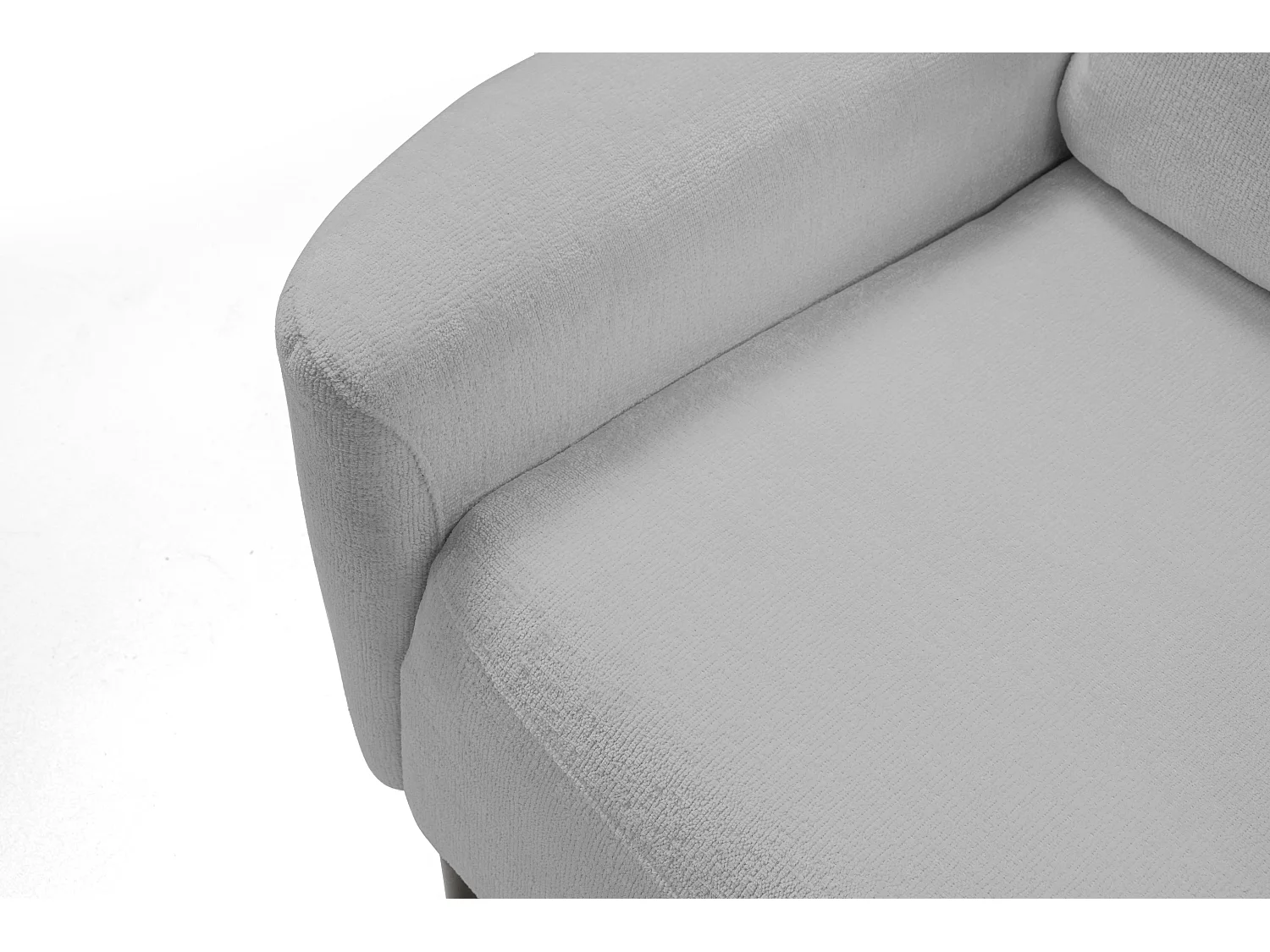 Sofa BOHO - Schlafsofa 140x200cm, Holzfüße, Bettzeugaufbewahrung, PUR-Schaumstoffpolsterung, 244x92x102cm GRAU