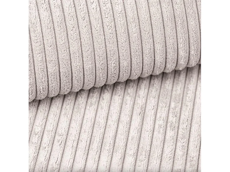 DomoHome XXL Canapé d'angle U avec lit 330x130cm, coussins doux, coffre, rembourrage haut de gamme, blanc, 377x143x83cm