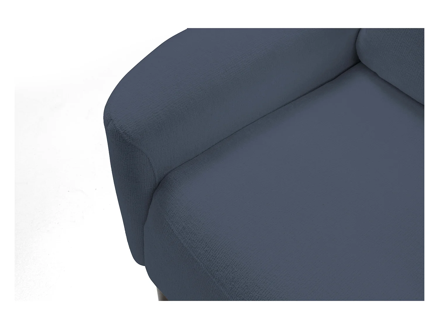 Sofa BOHO - Schlafsofa 140x200cm, Holzfüße, Bettzeugaufbewahrung, PUR-Schaumstoffpolsterung, 244x92x102cm HELLBLAU