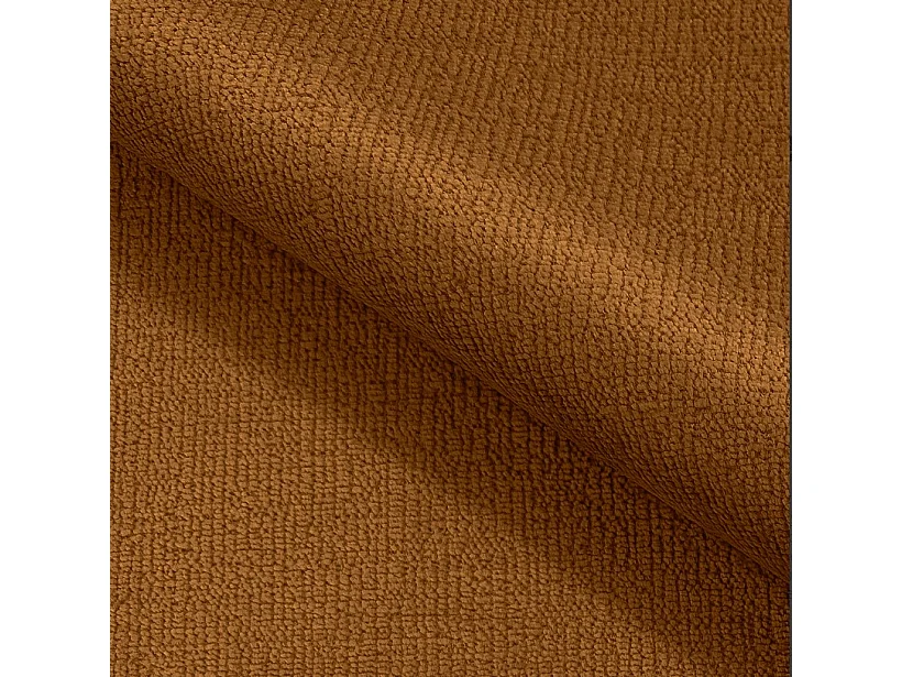 Sofa BOHO - Sofa rozkładana z powierzchnią do spania 140x200cm, drewniane nogi, pojemnik na pościel, tapicerka z pianki PUR, 244x92x102cm MIEDŹ