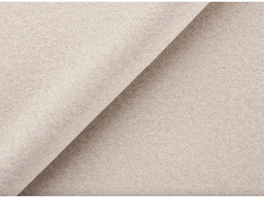 Lit continental BELIZE en chêne massif naturel, 180x200, matelas ergonomique avec surmatelas en mousse froide, déco bois, beige