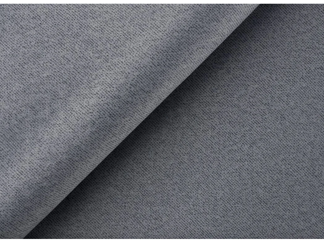 Continentaal bed BELIZE - massieve eik naturel, 140x200, topmatras en comfortmatras topper, kleur grijs