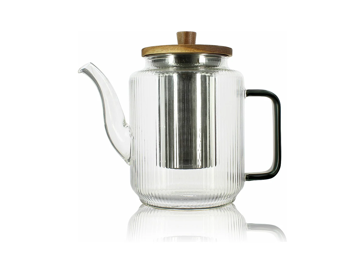 Ogo Living - Theiere Karl 1200ml En Verre Borosilicate Anse Graphite